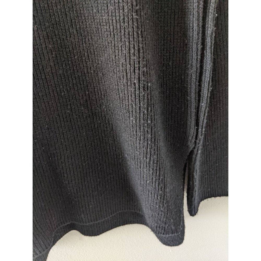 Athleta Bell Sleeve Wool Cashmere Knit Sweater M Crew Neck Pullover Black - Picture 4 of 10